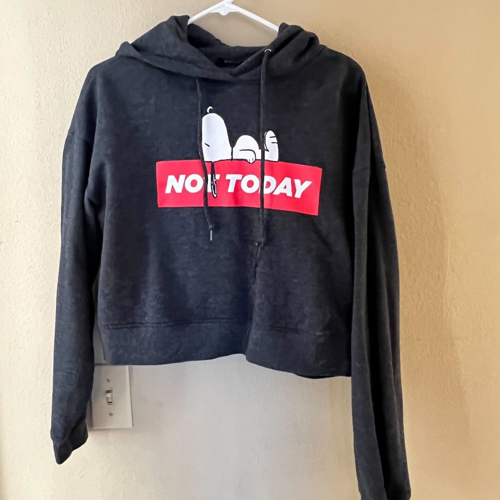 Peanuts Snoopy Crop Hoodie